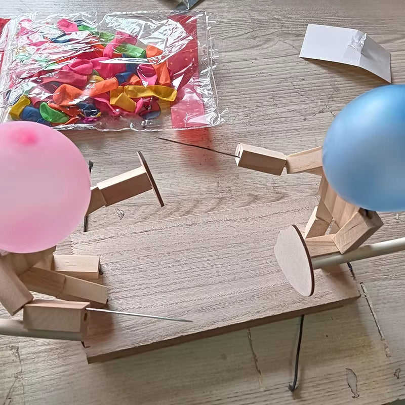 Double Battle Poke Balloon Toy Head Parent-Child Interactive Toy Handmade